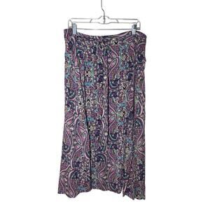 Tribal skirt size large artsy boho print